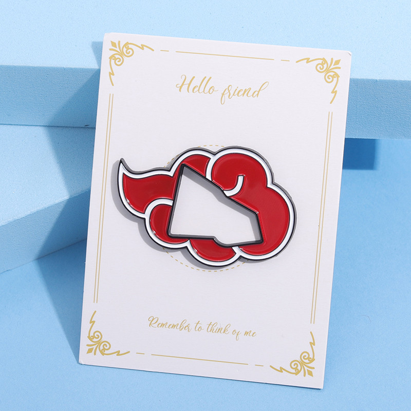 Red Clouds หมวก Pins หมวกคลิปเข ็ มกลัดป ้ ายโลหะ Pins กระเป ๋ าเป ้ สะพายหลังหมวกอุปกรณ ์ เสริมของขวัญ