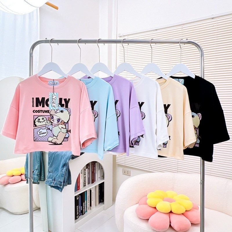 🔥พร้อมส่ง&COD🔥RINA STUDIO เสื้อครอป MOLLY สุดคิ้วท์