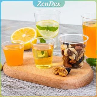 Z.D. 50ml/30ml แก้วน้ําพลาสติกใส ขนาดเล็ก แบบใช้แล้วทิ้ง 50 ชิ้น แก้วเปค Plastic cup