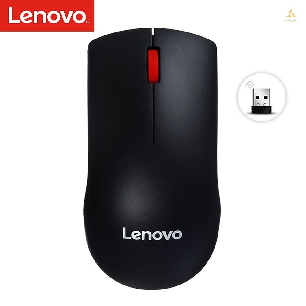 Lenovo M120 Pro เมาส์ไร้สาย 2.4GHz เมาส์แล็ปท็อปพร้อมตัวรับสัญญาณ USB น้ําหนักเบา Ergonomic Optical เมาส์ไร้สายเมาส์คอมพิวเตอร์สําหรับแล็ปท็อป PC คอมพิวเตอร์ Mac Office/ใช้ในบ้าน