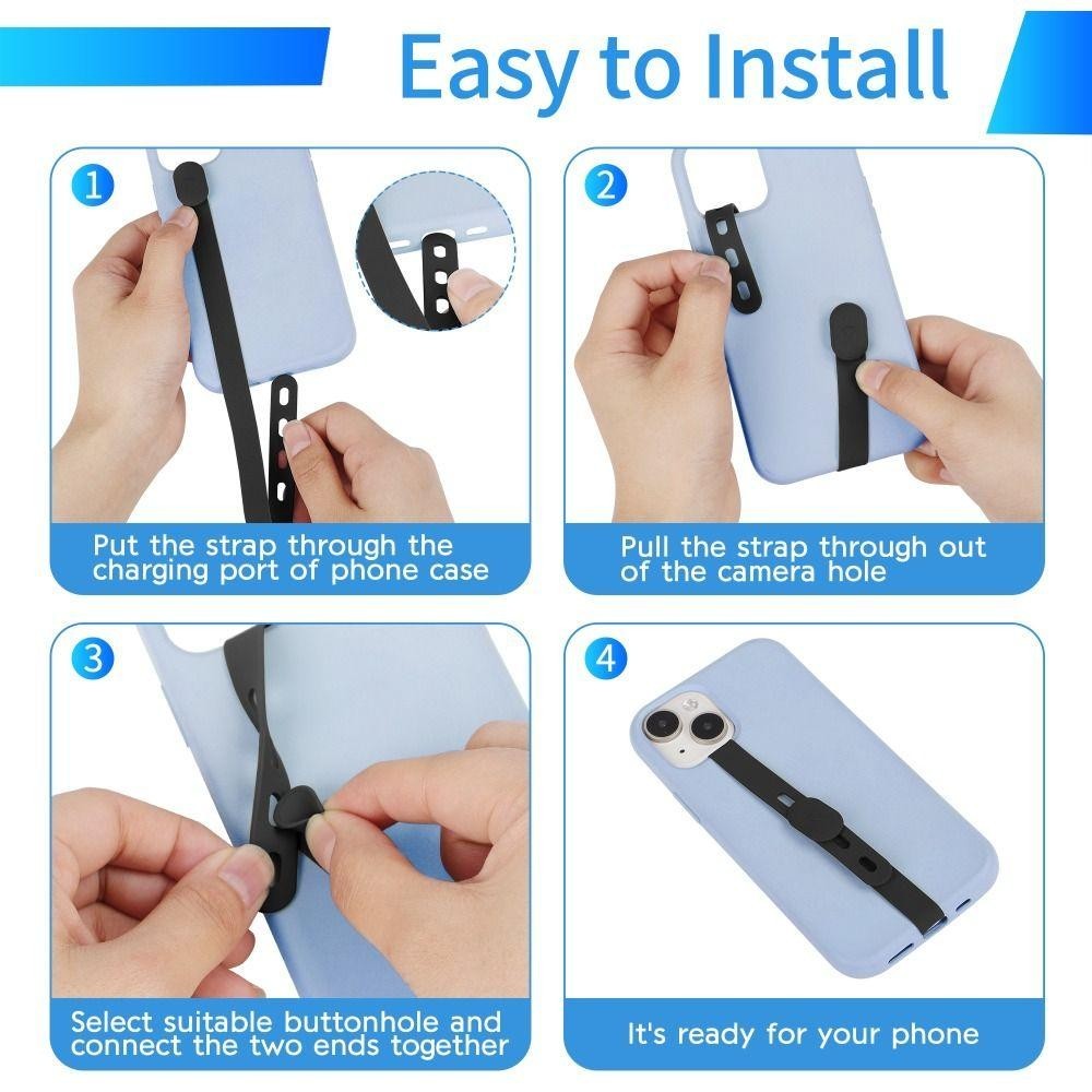 ไมรอน สายรัดข้อมือโทรศัพท์,สายโทรศัพท์แบบปรับได้ยืดหยุ่น,ซิลิโคนสากลป้องกันการสูญหายที่วางโทรศัพท์นิ้วจับอุปกรณ์โทรศัพท - รูปที่ 7