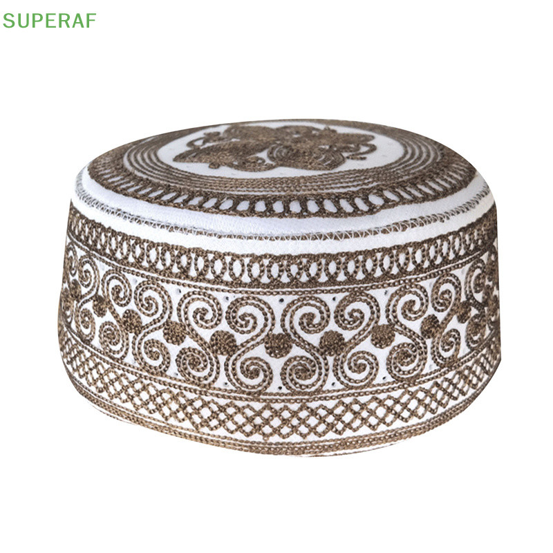 Superaf ผู้ชายอิสลาม Kippot หมวกมุสลิมอินเดีย Veludo Indio Arabisch Kippa หมวกสวดมนต์ร้อน