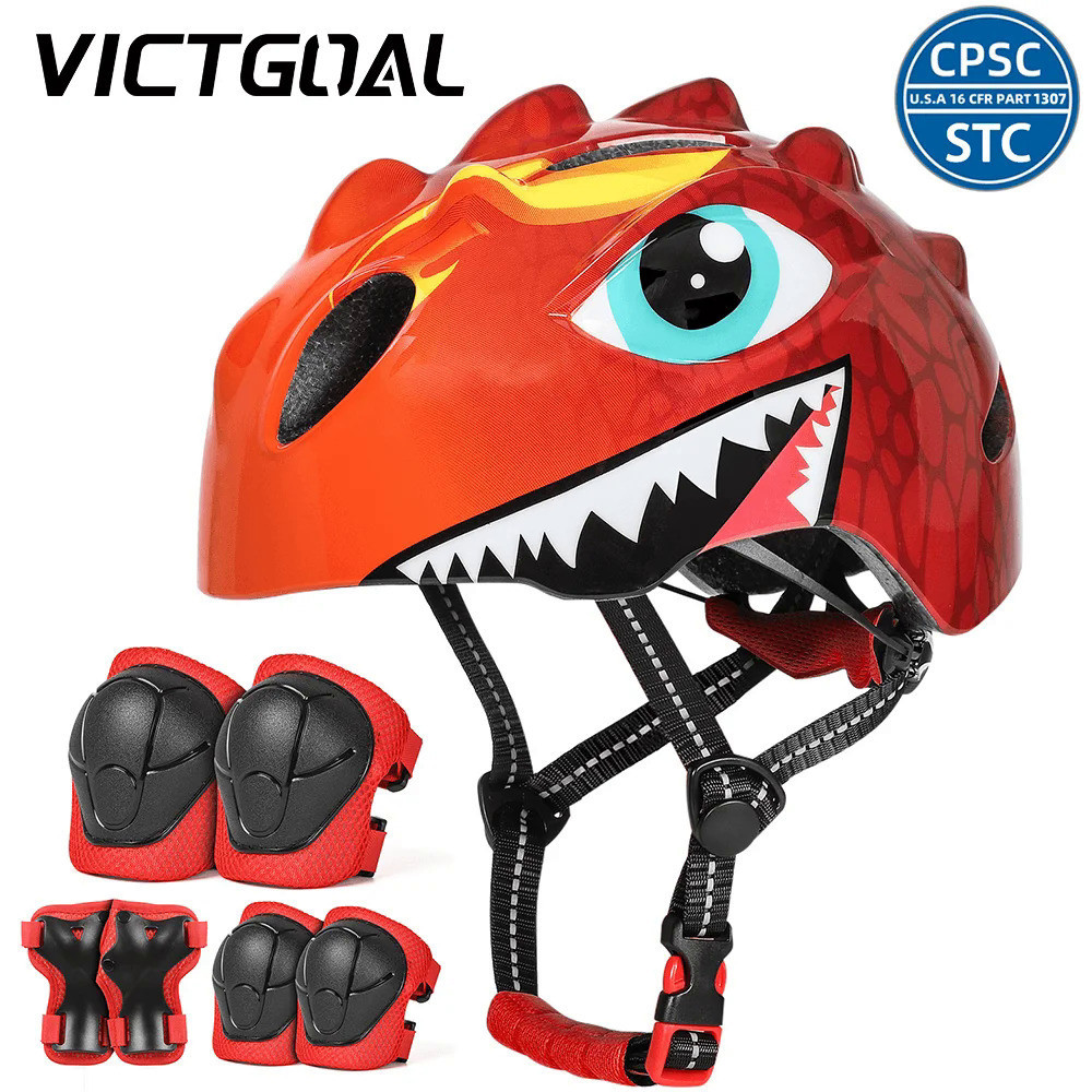 Victgol เด็กขี่จักรยานหมวกกันน็อค Pads Elbow Pads ข้อมือเด็กจักรยาน Protector สําหรับ Balance Bike ส