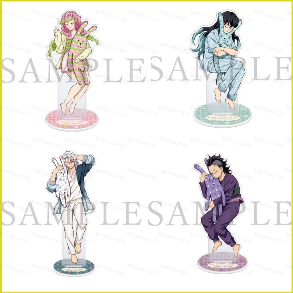 Sq3 Demon Slayer รูปของเล่นอะคริลิคขาตั้งอะนิเมะแผ่น Uzui Tengen Kanroji Tokitou Home Decor Collection G