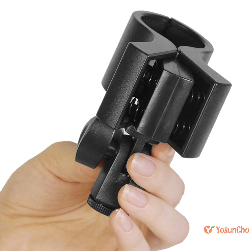 Yosunchoker] 1 PC Universal ไมโครโฟนขนาดใหญ่ Handhold คลิป Clamp Holder พร้อมอะแดปเตอร์ 3/8 สําหรับ 3-6 ซม.ไมโครโฟน Mic Clamp Stand Holder ใหม่