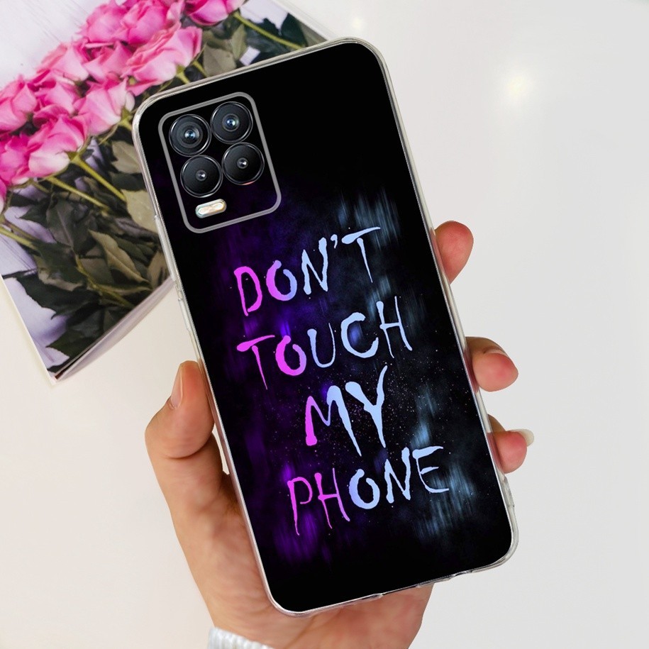 นุ่มสําหรับrealme 8 5GปลอกRMX3241 ดอกไม้ที่มีสีสันหินอ่อนซิลิโคนใสTPUปกหลังสําหรับRealme 8 Pro Realme8 กรณี - รูปที่ 2