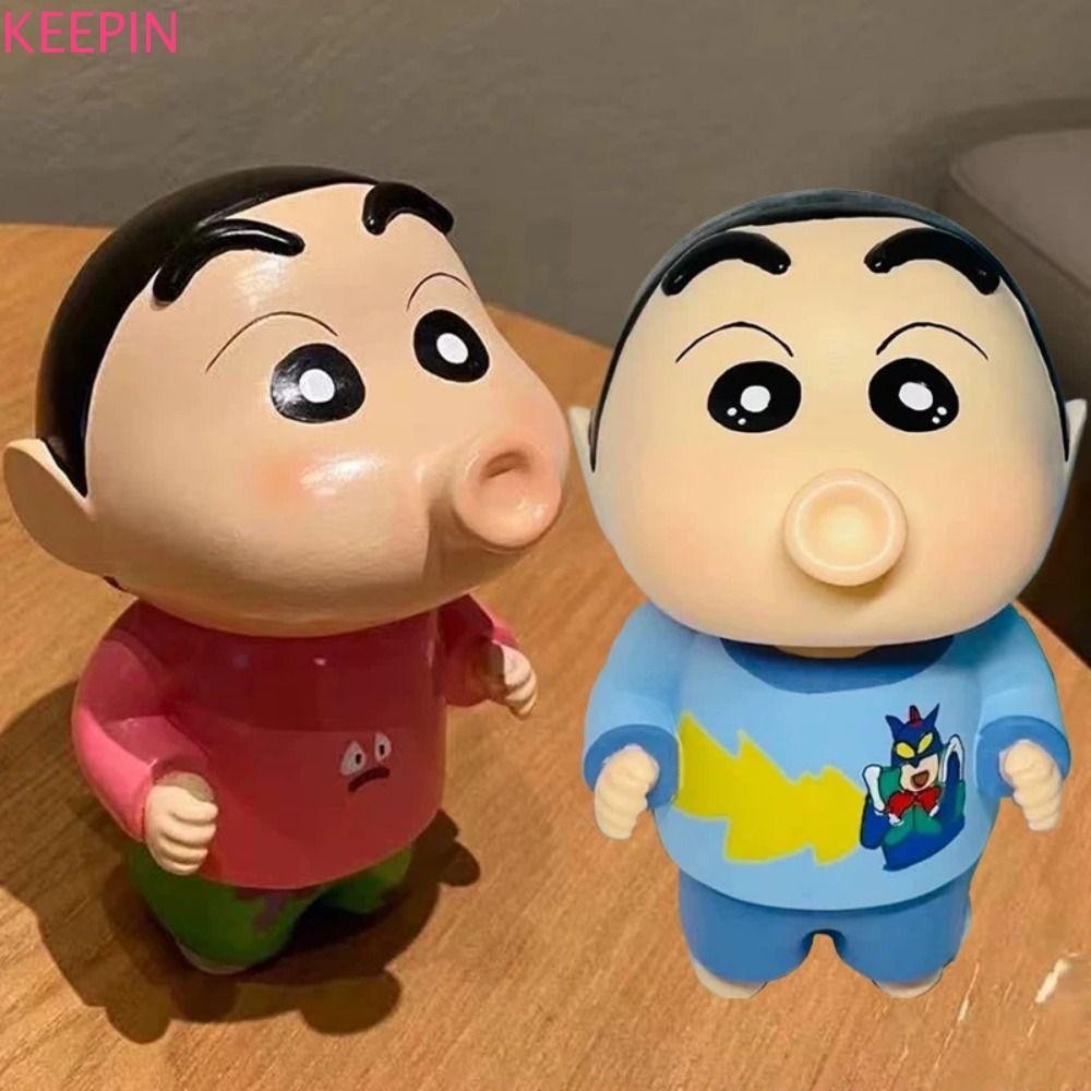 Keepin Crayon Shin-Chan Figures, คอสเพลย์เครื่องประดับ Mini Nohara Shinnosuke ตัวเลขการกระทํา,ของสะสมของขวัญน่ารักการ์ตูนไวนิล Shin-Chan PVC รุ่นของขวัญวันเกิด