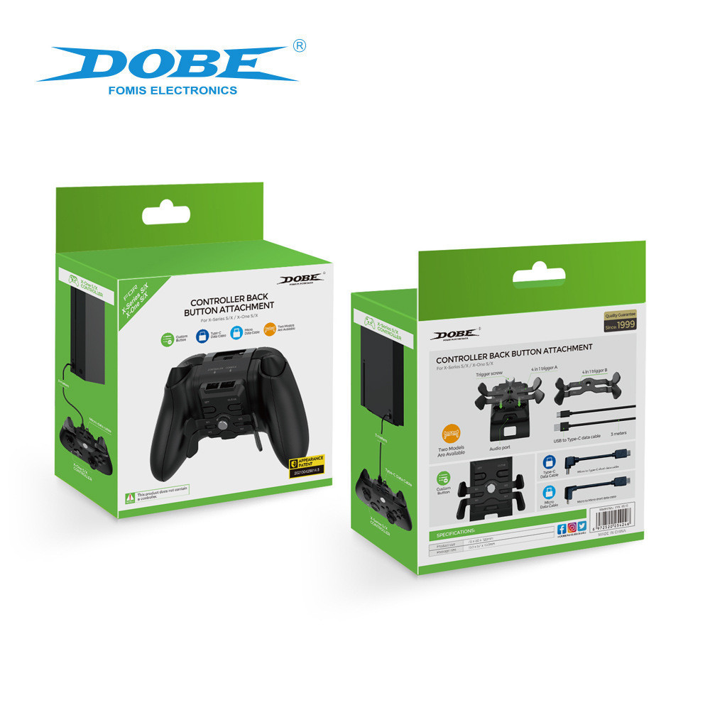Dobe Controller ปุ่มด้านหลังสําหรับ Xbox One S/X Series S/X สิ่งที่แนบมาเปลี่ยนกลับ Controller Paddle พร้อมสายเคเบิลข้อมูล Type-c