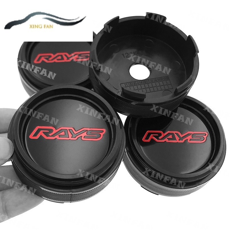 Xf 4PCS ใหม่ 61 มม.RAYS Volk Racing Rays หมวก CE28 TE37 RE30 ZE40 กีฬาขอบล้อหมวก