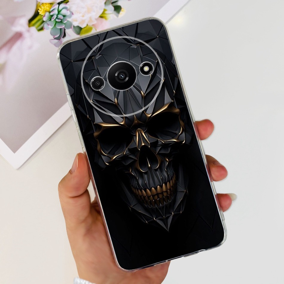 Xiaomi Redmi A3 2024 แฟชั่นมังกรโลหะสไตล์รูปแบบปลอก RedmiA3 4G ซิลิโคนนุ่ม TPU เคสโทรศัพท์ - รูปที่ 2