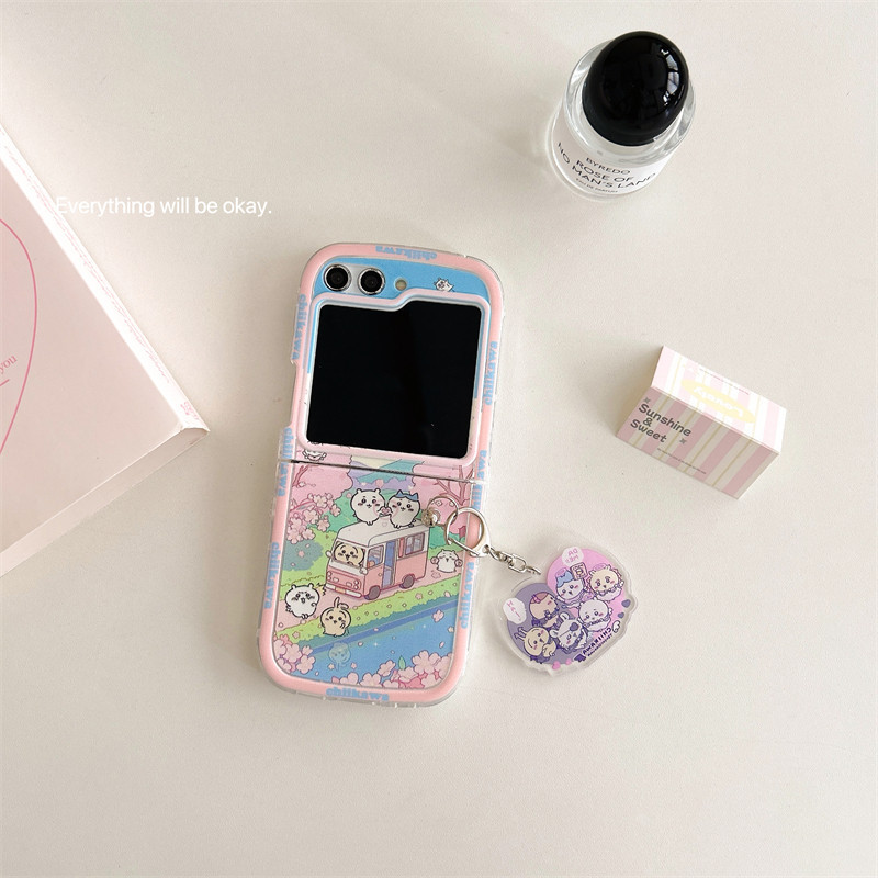SAMSUNG กรอบสีคมชัดเคสซิลิโคนอ่อนนุ่มsamsung Galaxy Z รูปที่ 5