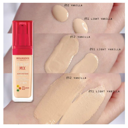 Healthy Mix Foundation รองพื้นเนื้อบางเบา เกลี่ยง่าย ให้การปกปิดอย่างเรียบเนียน