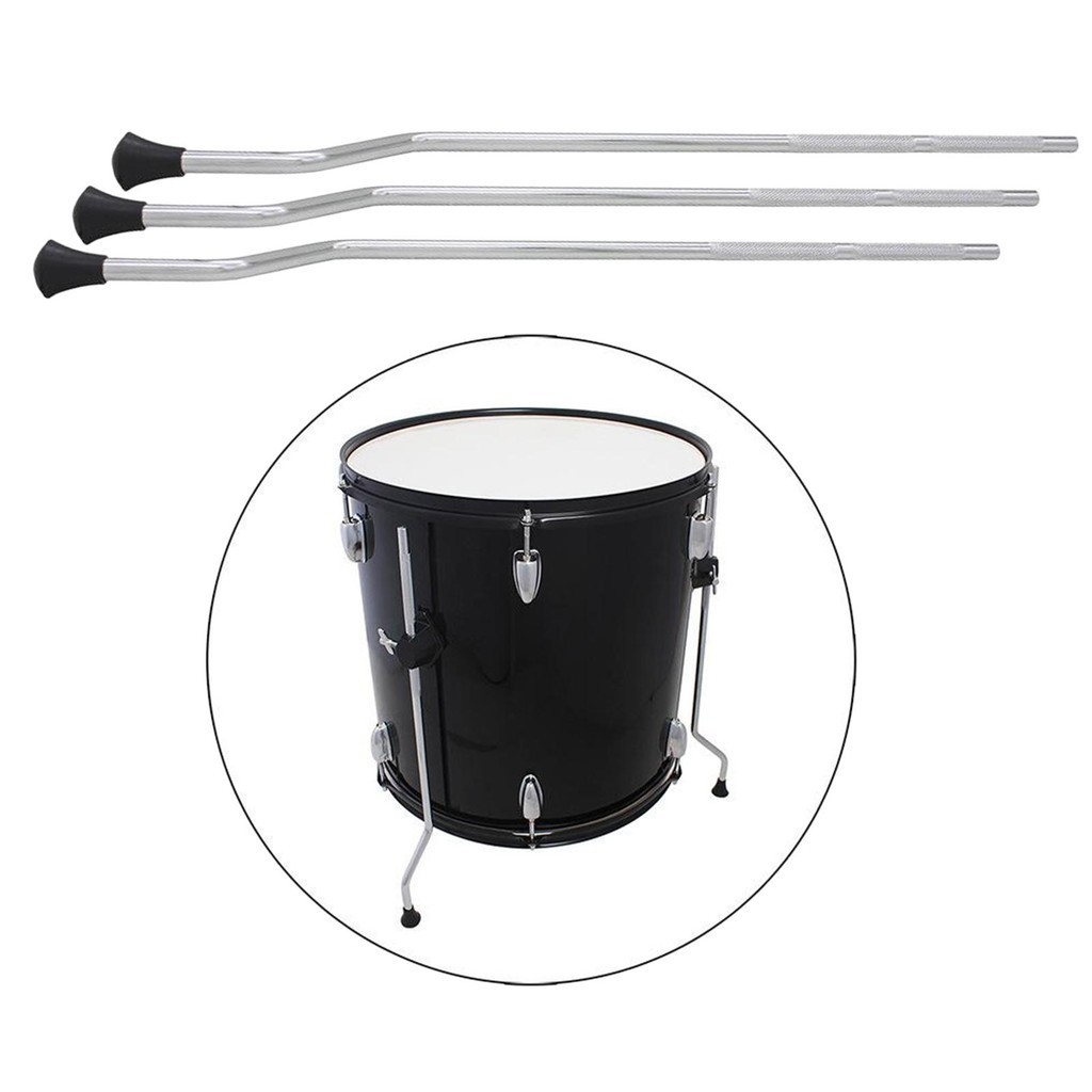 [besteffy1] Heavy Duty Metal Tom Drum Legs Holder Rubber Feet Anti-Rust Parts, with Skid- Design, Stable And Not Easy to Slip