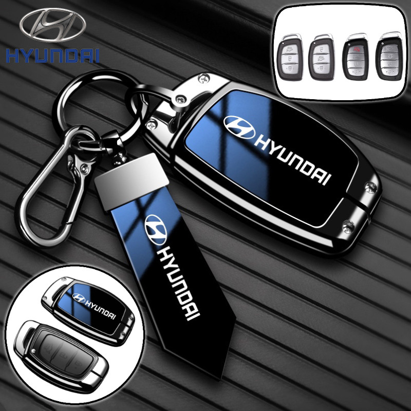 พื้นผิวสดใส Gradient Car Key Case Cover สําหรับ Hyundai Creta 2022-2023 / Hyundai Stargazer 2023 / H