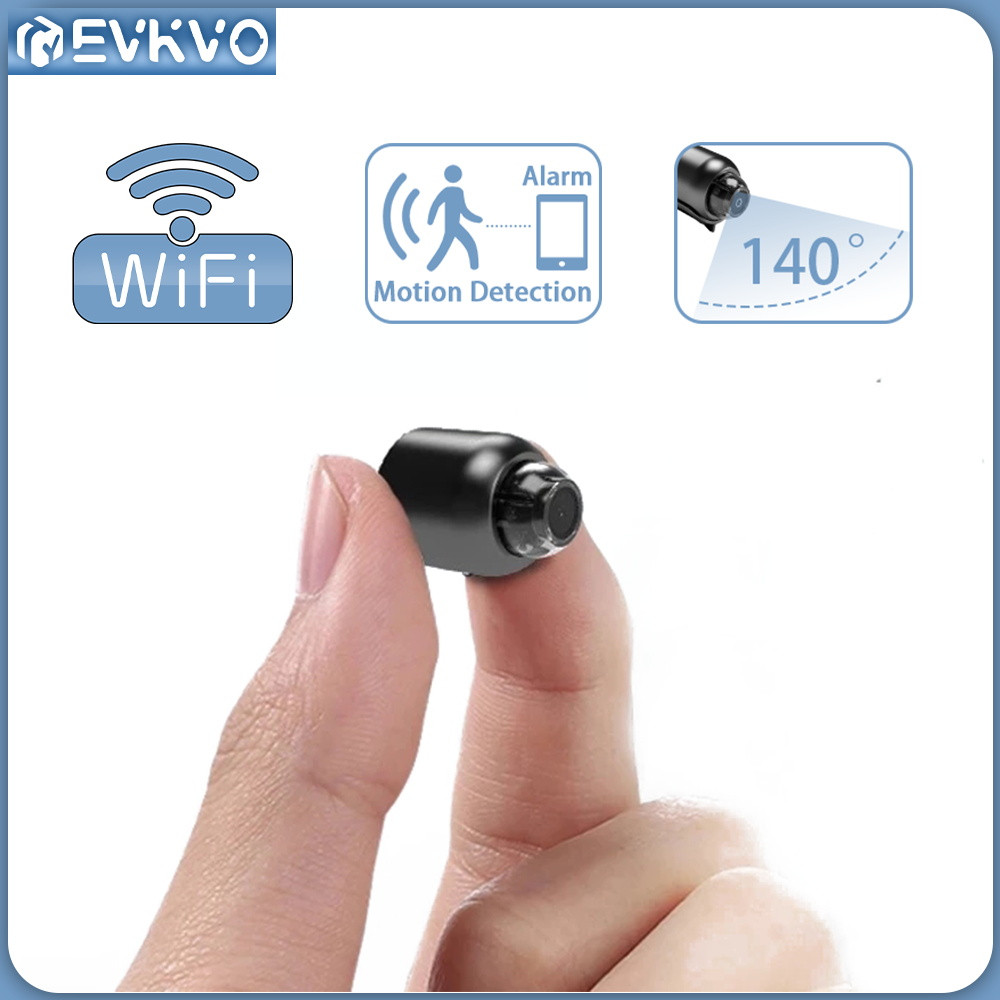 1080p กล้องซ่อน Super Mini กล้องวงจรปิดไร้สาย 140 องศามุมกว้าง WIFI IP กล้อง Motion Detection กล้องวงจรปิดความปลอดภัยกล้อง