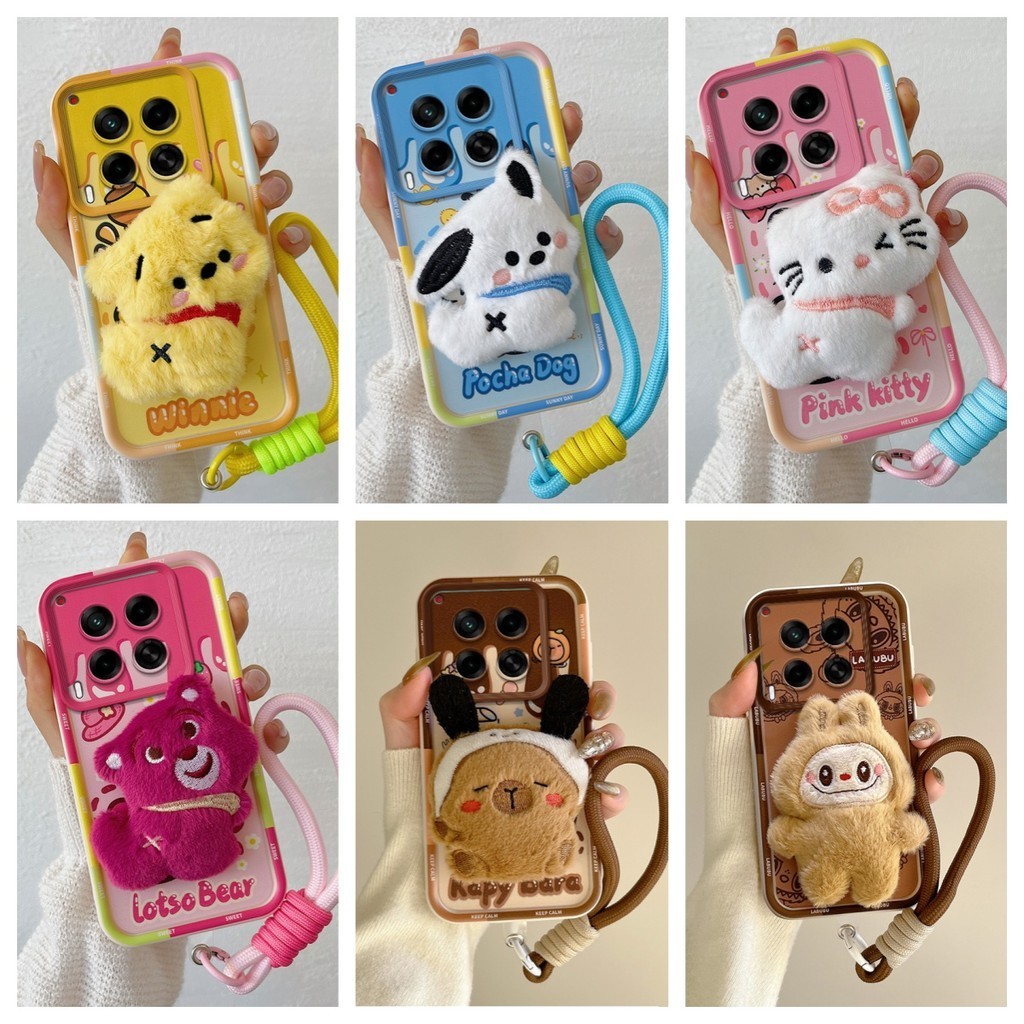 เคส Tecno Camon 30 4G 5G เคสเข้ากันได้กับมือวางตุ๊กตาน่ารักเคสโทรศัพท์แบบนุ่ม BB-MRPP