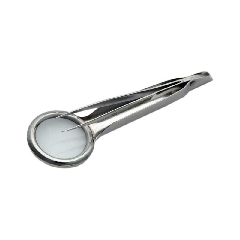 CS Splinter Tweezer พร้อม Magnify แว่นขยายแก้วพร้อม Precisions Tweezer