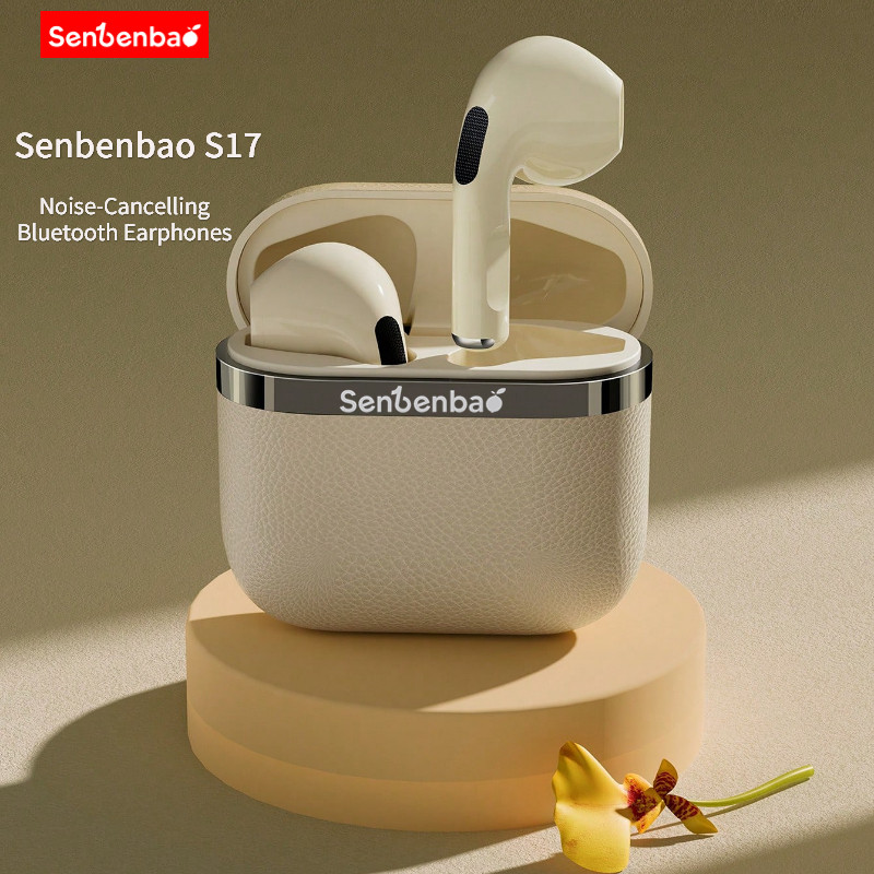 Senbenbao S17 หูฟังบลูทูธชุดหูฟังไร้สาย TWS หูฟังสเตอริโอ IPX7 หูฟังกันน้ํา Touch Control พร้อมเคสชาร์จ