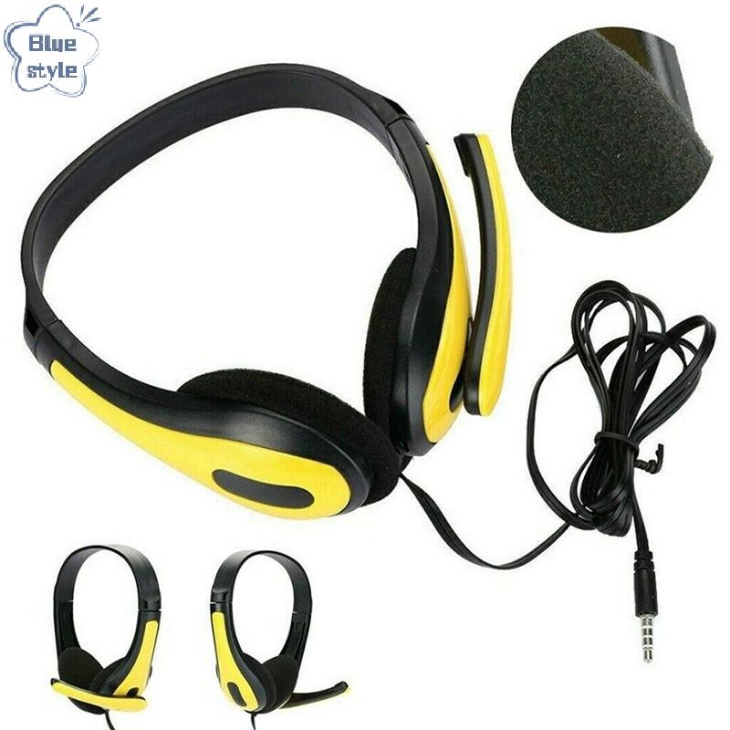 Bluestyle Ear ชุดหูฟังเล่นเกมแบบมีสายพร้อมไมโครโฟน MIC หูฟังสําหรับโทรศัพท์มือถือใหม่