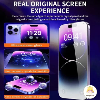 ฟิล์มป้องกันหน้าจอการออกแบบที่ไม่มีฝุ่นเต็มรูปแบบ IPhone 11 13 16 15 12 14 Pro Max XR 7 8 16 14 15 Plus X XS MAX SE 2020