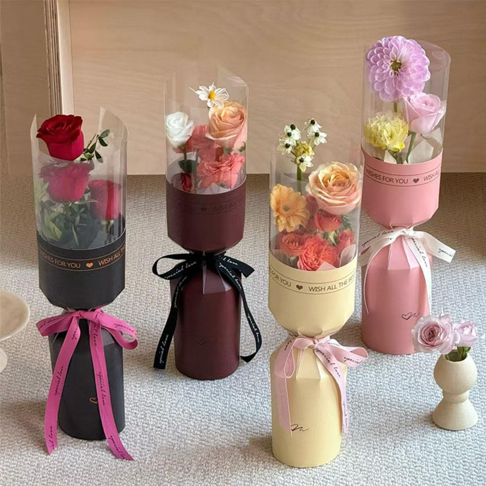 BEBETT ถุงช่อดอกไม้วันแม่,กระดาษห่อดอกไม้ช่อโรแมนติกกันน้ํา,วรรณกรรม ทําเอง เพื่อนสาววันเกิดถุงบรรจุภัณฑ์ - รูปที่ 2