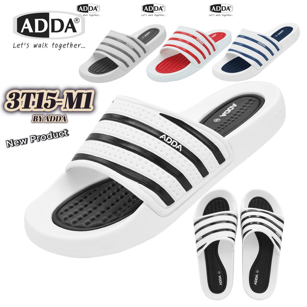 รองเท้าแตะ ADDA 3T15-M1(SIZE4-10) รองเท้าแตะลำลอง พื้นนุ่ม กันลื่น ใส่สบาย (ของแท้)