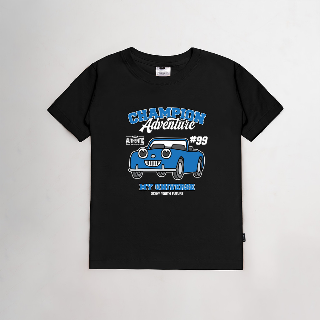 Otsky X My Universe Champion Adventure Logo เสื้อยืดเด็ก Cotton 30s X DT552BL