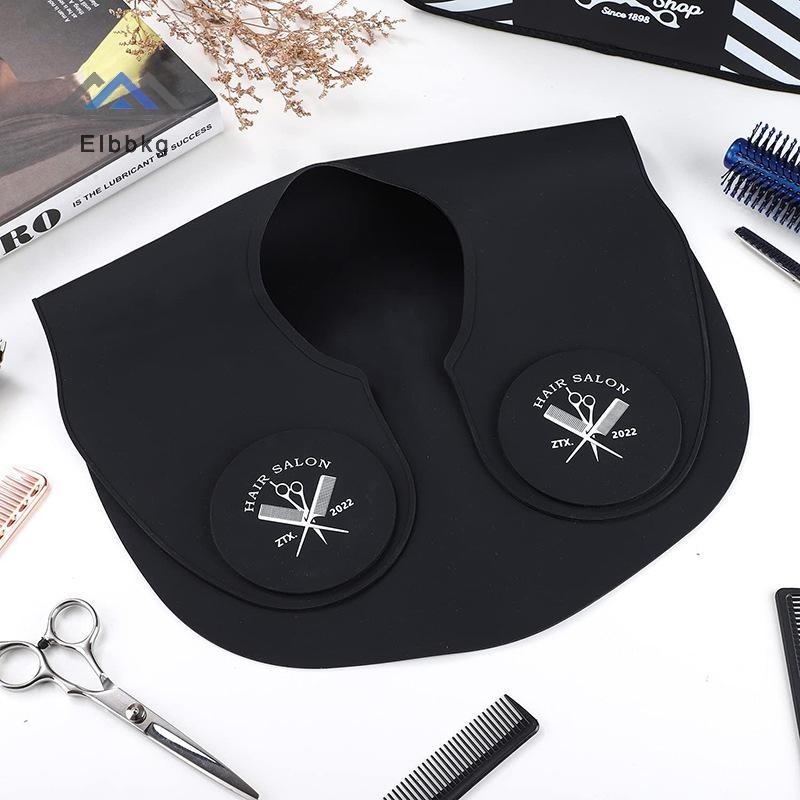 Eibbkg ซิลิโคนตัดผมคอปกย้อมผมผ้าคลุมไหล่ Hairdressing Cape คอห่อ Guard ตัดผมไหล่ Pad ผ้าพันคอขาย