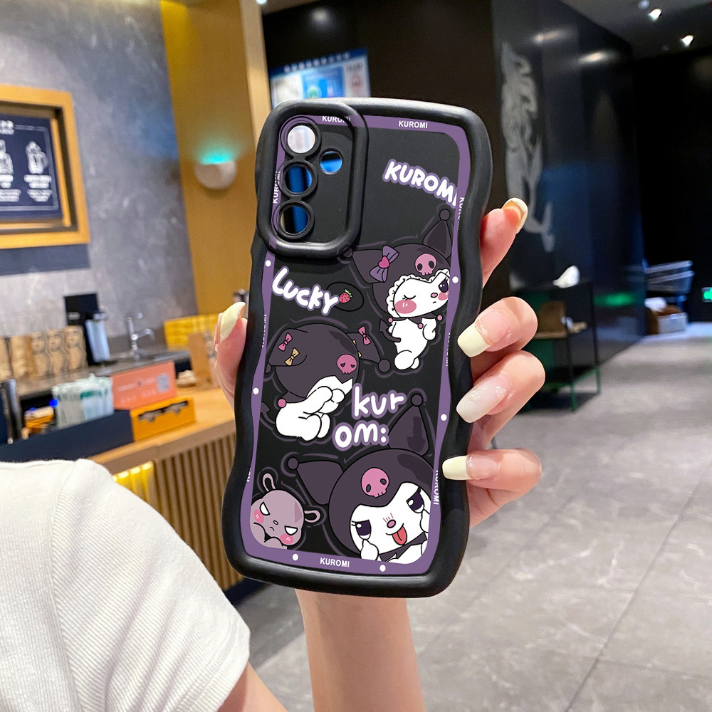 SAMSUNG สําหรับsamsung Galaxy A16 A06 A15 A05 A35 A55 A14 A34 A33 A53 A73 A32 A52S A72 น่ารักMelody Kuromi Waveเคสโทรศัพท์Anti Drop Cover ราคา ถูกที่สุด ดีลบีเคเค แกลเลอรีภาพที่ 2