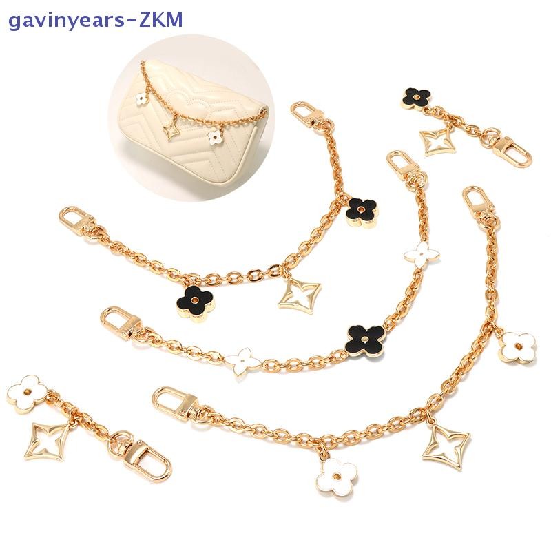 [gavinyears] Elegant Enamel Four-leaf Clover Chain Crossbody Shoulder Bag Extended Chain Bag Strap Decorative DIY Replacement Shoulder Strap [TH]