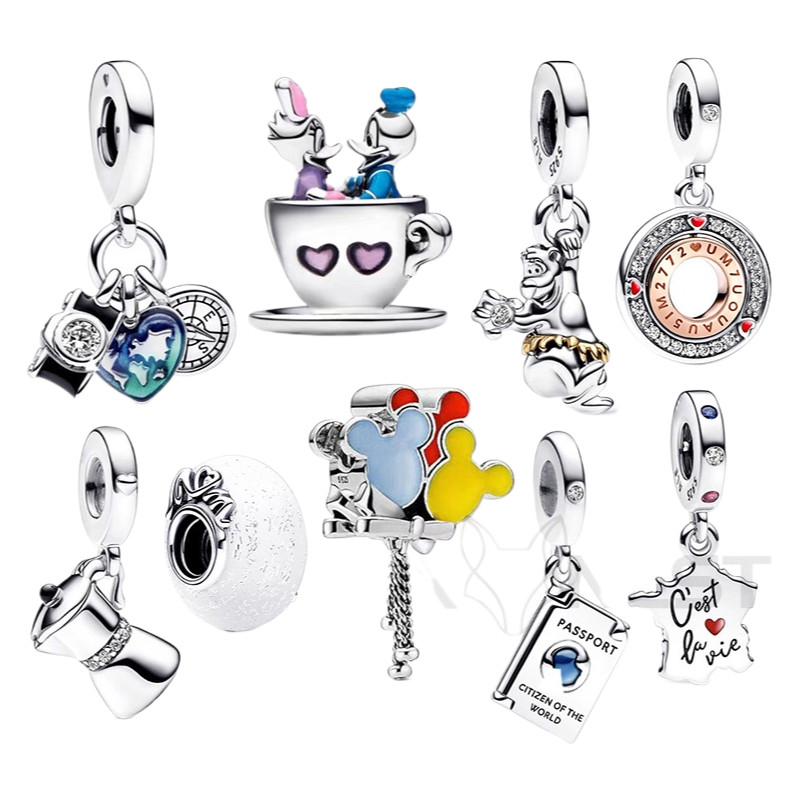 现货 Donald Daisy Duck Earth เข็มทิศกาต้มน้ํา DIY Charm