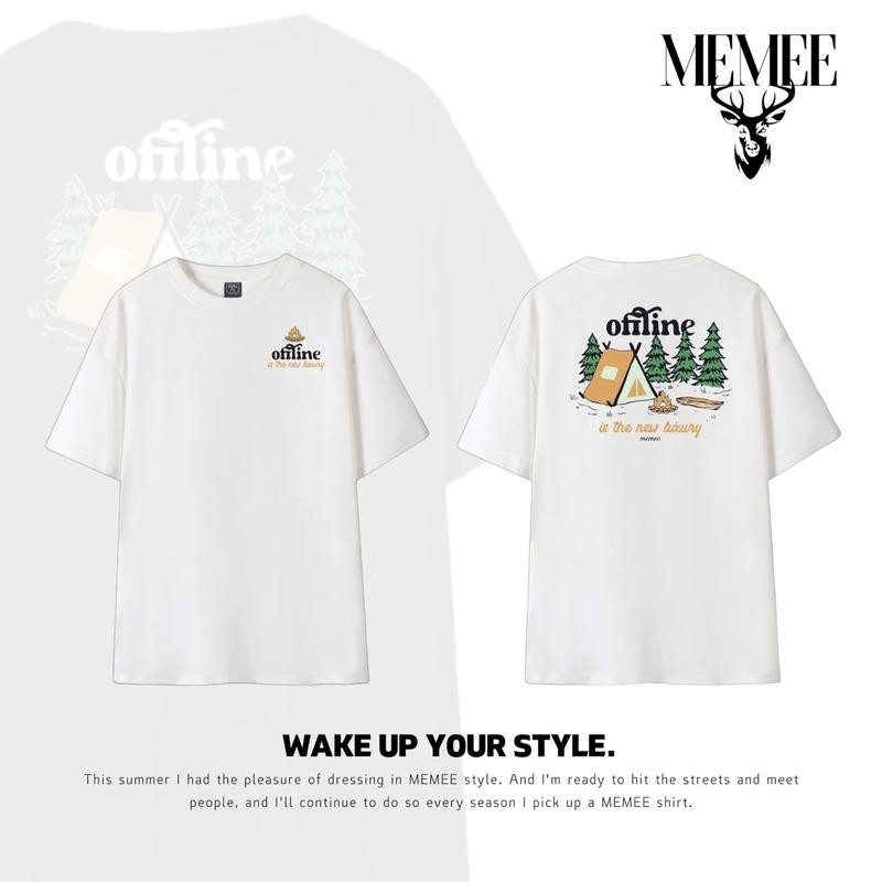 ((สินค้าใหม่) Memee~เสื้อยืด COTON USA ของแท้ เวอร์ชั่นสวย เสื้อยืดผ้าฝ้ายแท้