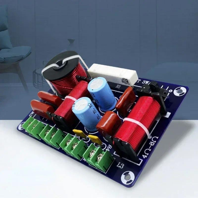 3-way 250W 850Hz/5200Hz Frequency Divider DIY ลําโพงกรองวงจร Treble Medium Bass Hifi เสียงสเตอริโอ C