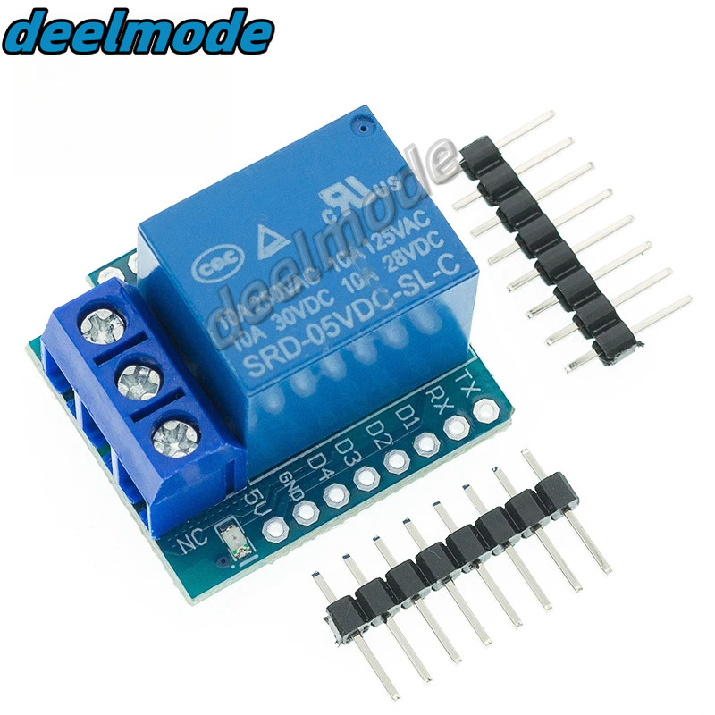 One channel Wemos D1 Mini Relay Shield Wemos D1 Mini Relay Module สําหรับ ESP8266 Development Board 