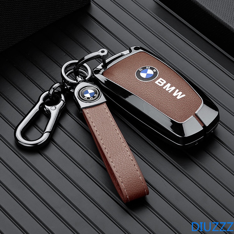 สังกะสีอัลลอยด์หนังรถ Remote Key Case สําหรับ BMW 1 3 5 7 Series X3 X1 X4 X5 F30 F18 F25 M3 F10 F15 F16 F20 M4 E34 อุปกรณ์เสริม