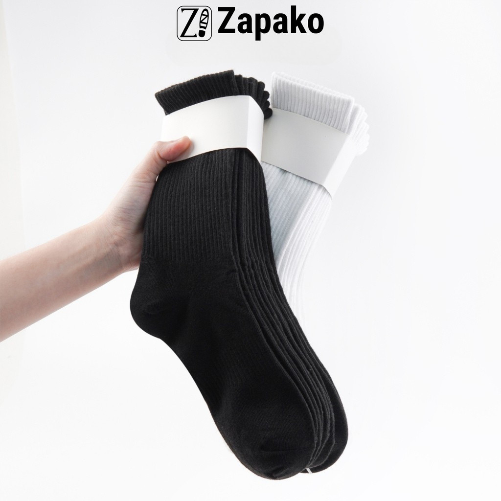 ถุงเท้าผู้ชายและผู้หญิงคอปกสูงผ้าฝ้ายซาปาโกะธรรมดานุ่มหนาและระบายอากาศได้-vsf4001/vsf3001