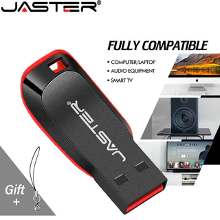 Jaster แฟลชไดรฟ์ปากกาขนาดเล็ก 4GB แฟลชไดรฟ์ USB พลาสติกสีดํา 8GB ฟรีพวงกุญแจดิสก์ U 16GB