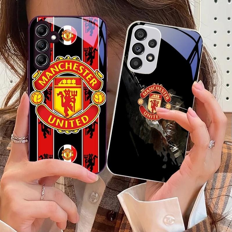 FC Manchester City (08) กระจกนิรภัยเคสโทรศัพท์สําหรับ Samsung Galaxy S24 Plus S20 FE S23 Ultra A16 A