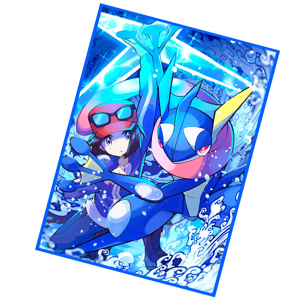 TI8T [1803 คอลเลกชันคน] Pokémon Card Holder PTCG Koga Ninja Frog Flash Card Holder Official Board Ga