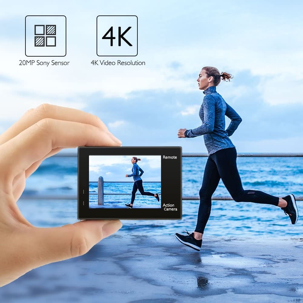 ชัดแจ๋ว AKASO Brave 4 กล้องถ่ายภาพกลางแจ้ง WIFI 4K กล้องถ่ายวิดีโอกันน้ำ HD ดำน้ำกีฬา