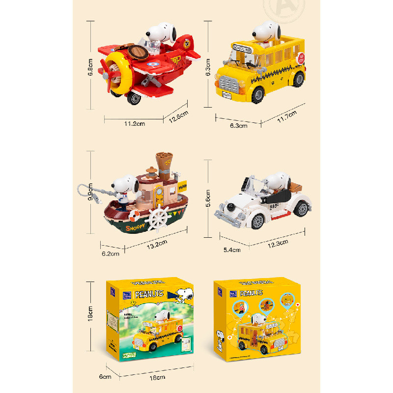 บล็อกตัวต่อซีรีส์ Snoopy Where’s My Car ของเล่นปริศนาการศึกษา ของตกแต่ง ของขวัญสำหรับเด็กผู้ชายและเด็กผู้หญิง บล็อกการสร้างฉาก ราคา ถูกที่สุด ดีลบีเคเค แกลเลอรีภาพที่ 9