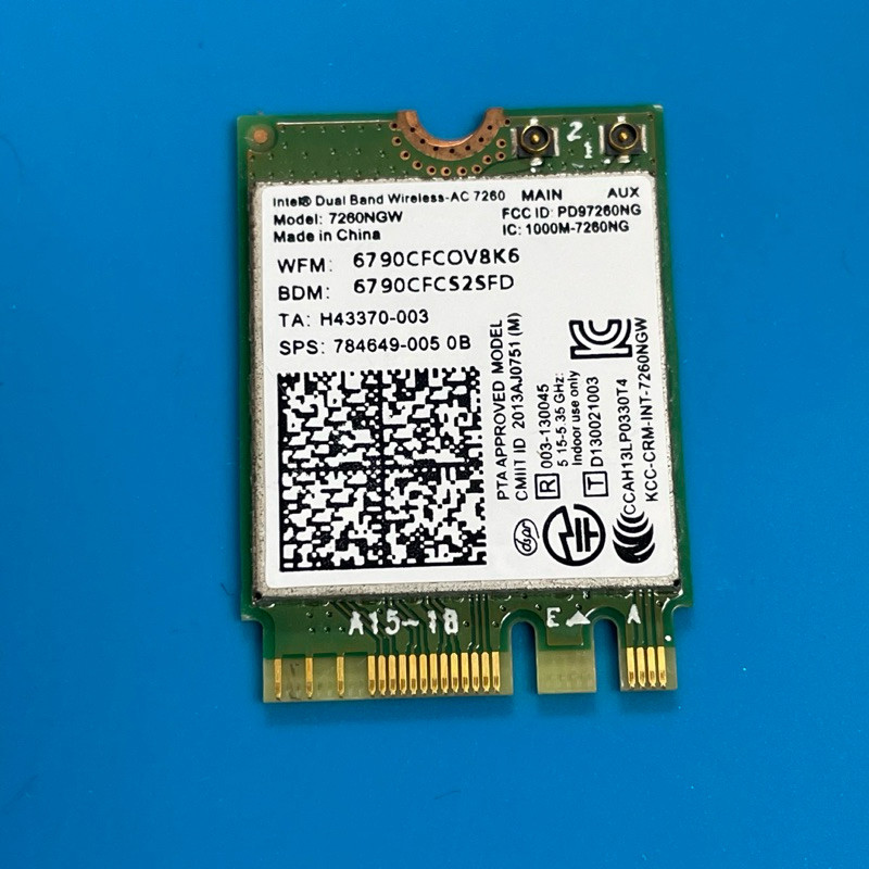 แล็ปท็อป Wifi Intel 7260NGW 7260AC NGFF M2 การ์ดเครือข่ายไร้สายรวม 5G Gigabit dual band 4.0 บลูทูธ