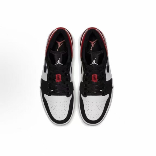 ( พร้อมส่งในไทย) Jordan Air Jordan 1 Low "Black Toe" ทรงเตี้ย รองเท้าผ้าใบ ยูนิเซ็กส์  รองเท้าบาสเกตบอลย้อนยุค