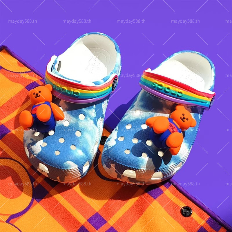 Jibbitz Charms DIY 3D jibbitz crocs Cherry Bear jibbitz crocs เกาหลี Four-leaf clover คุณภาพสูง