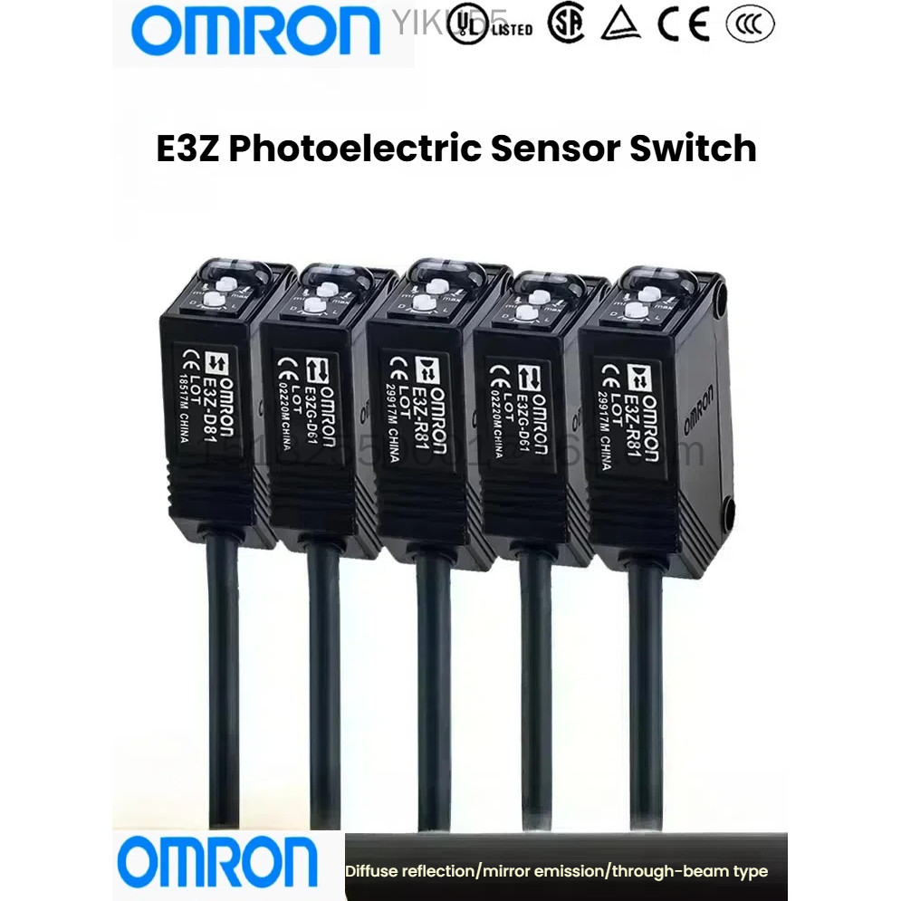 สวิตช์ตาแมว Omron E3Z-D61/D62/R61/LS6181/E3ZG-D61/T61/T81 เซ็นเซอร์