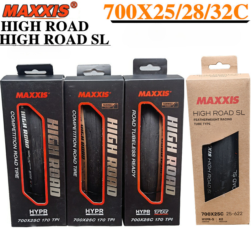 Maxxis HIGH Road SL ยางพร้อมแบบไม่มียาง 700x23C 700x25C 700x28C 700x32C ยางจักรยานเสือหมอบ