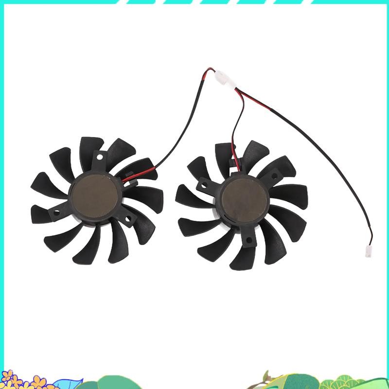 75 มม.2Pin GTX1050Ti GPU Cooler พัดลมคู่สําหรับ GTX 1050Ti GTX-1050-Ti-4GT-OC กราฟิกการ์ด Cooling
