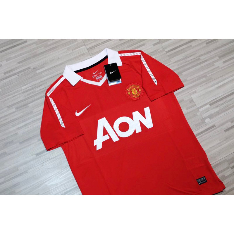Manchester United 2011/12 Home Jersey เสื้อแมนยู AON เสื้อแมนยูคอปก แมนยูย้อนยุค