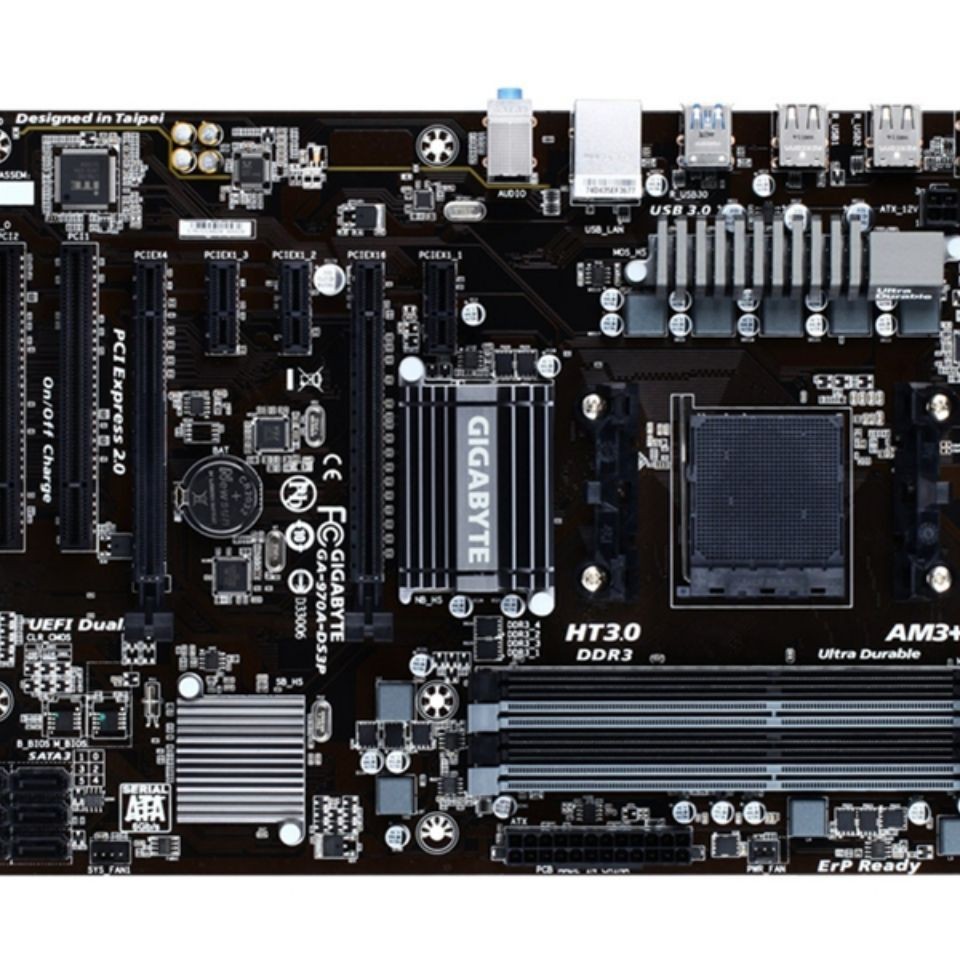 เมนบอร์ดคอมพิวเตอร์ตั้งโต๊ะ Gigabyte GA-970A-DS3P DS3 D3P AM3 AM3 DDR3