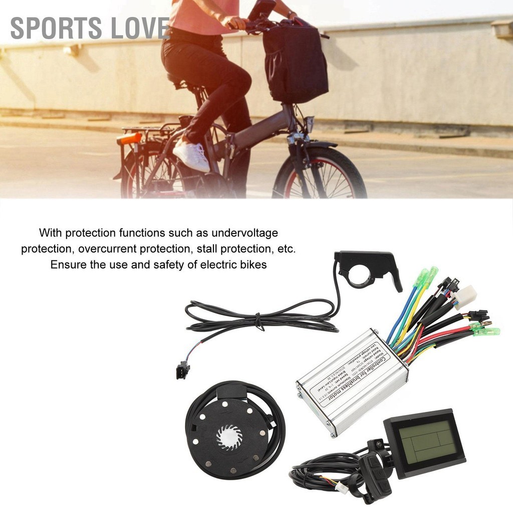 Sports Love ไฟฟ้าจักรยานชุด LCD3 แผงควบคุม Thumb คันเร่ง PAS Kit สำหรับ DC36V 48V 250W มอเตอร์
